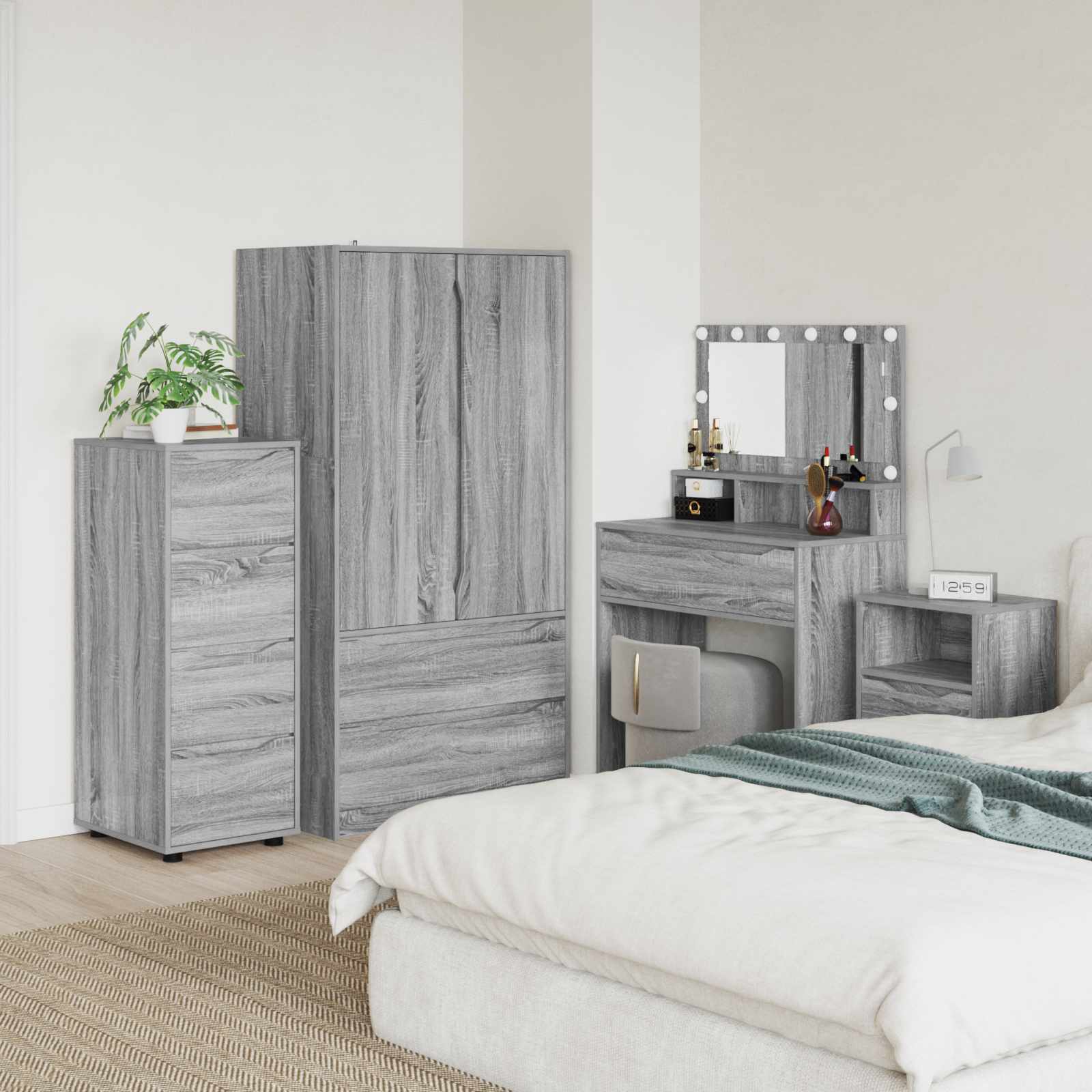Armadio 40 x 48 x 105 cm Legno ingegnerizzato Grigio Sonoma | homemem39