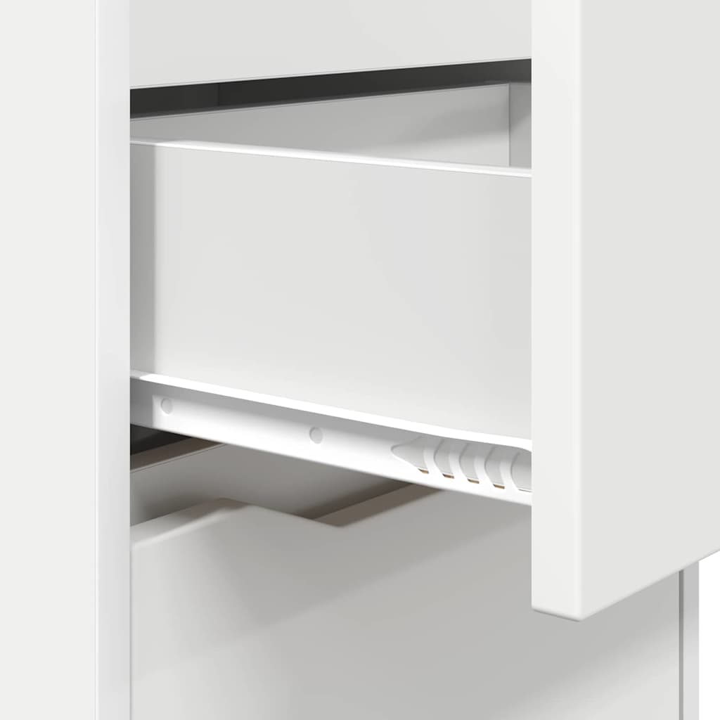 Comodino con cassetto Bianco 40 x 30 x 467 cm Legno multistrato | homemem39