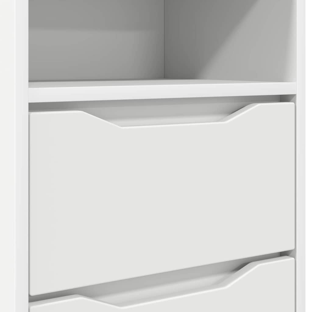 Comodino con cassetto Bianco 40 x 30 x 467 cm Legno multistrato | homemem39