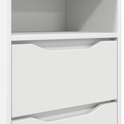 Comodino con cassetto Bianco 40 x 30 x 467 cm Legno multistrato | homemem39