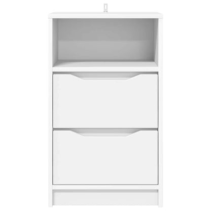 Comodino con cassetto Bianco 40 x 30 x 467 cm Legno multistrato