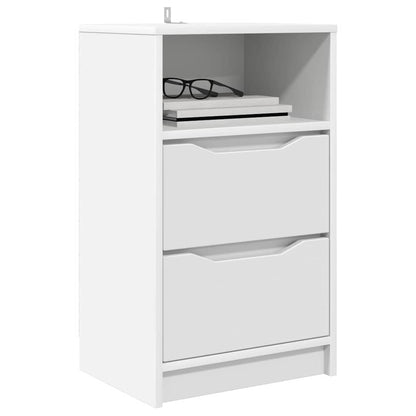 Comodini 2 pcs Bianco 40 x 30 x 467 cm Legno multistrato