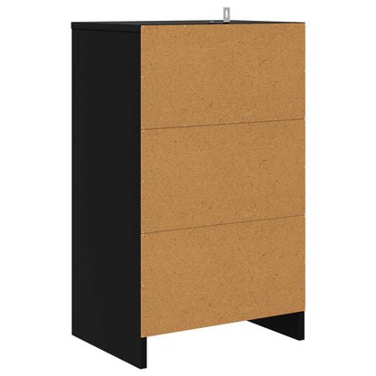 Comodino Nero 40 x 30 x 467 cm Legno ingegnerizzato