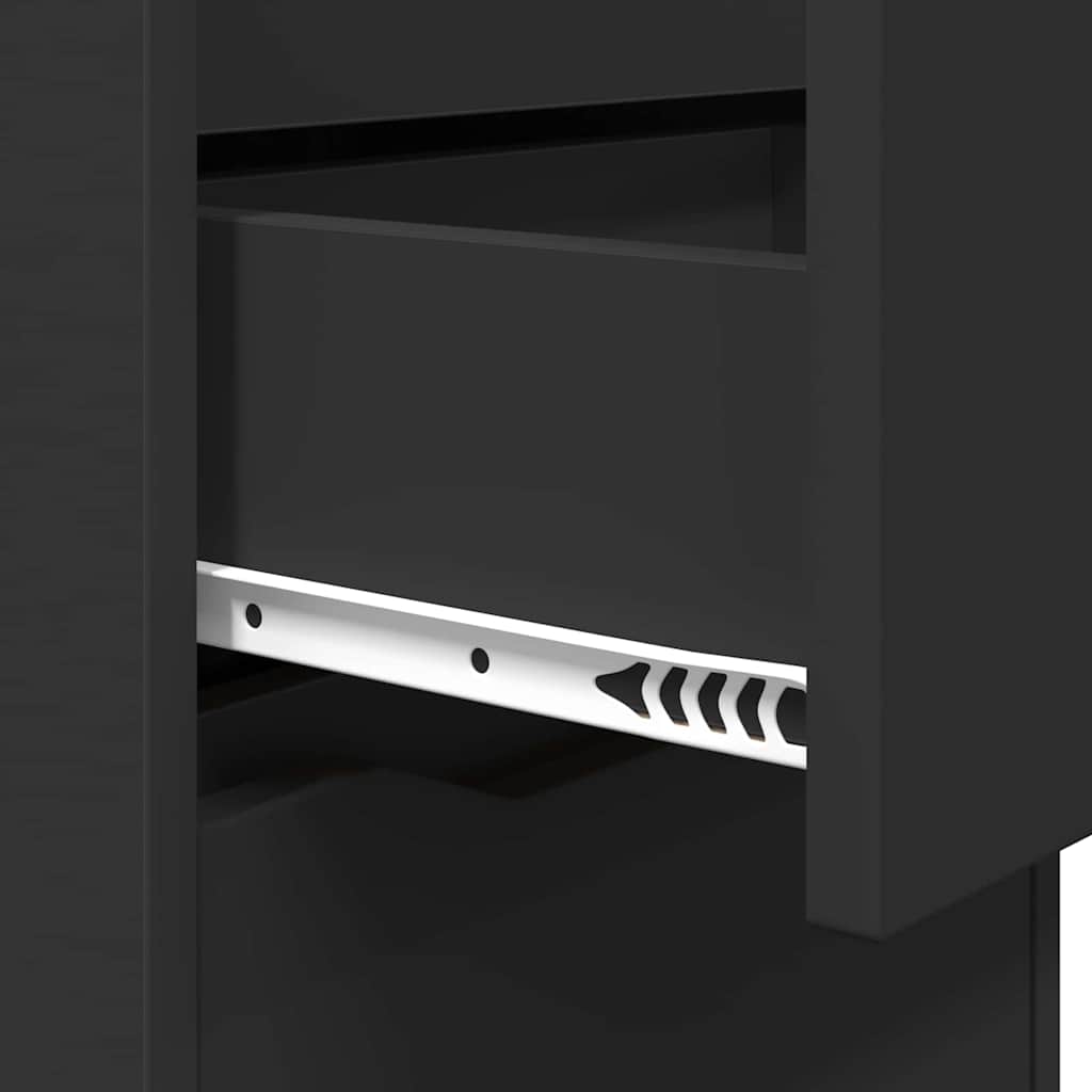 Comodini 2 pcs Nero 40 x 30 x 467 cm Legno multistrato | homemem39
