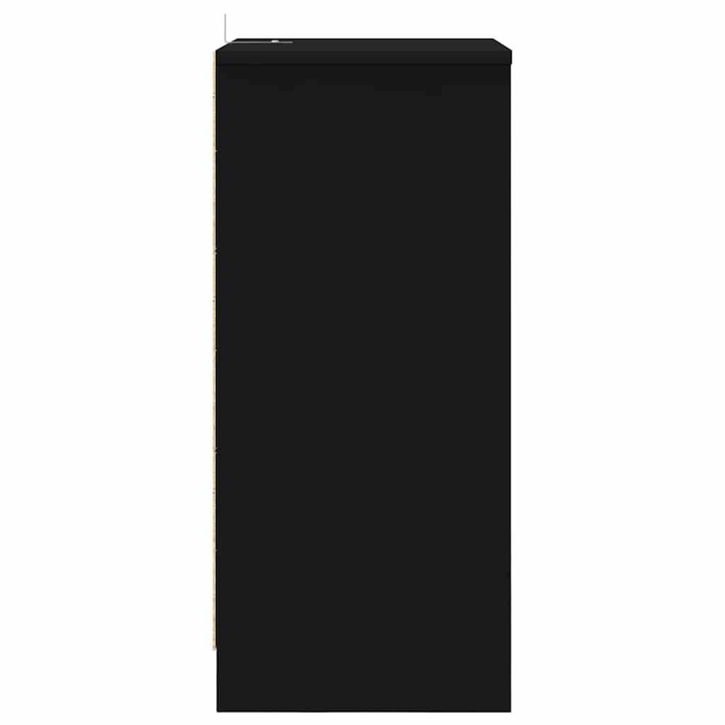 Comodini 2 pcs Nero 40 x 30 x 467 cm Legno multistrato | homemem39