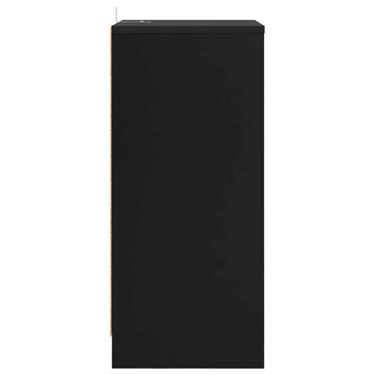 Comodini 2 pz Nero 40 x 30 x 467 cm Legno ingegnerizzato