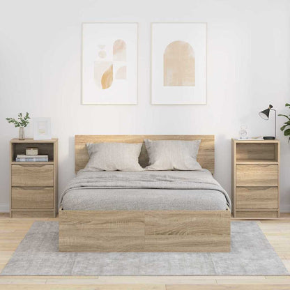 Comodini 2 pcs Rovere Sonoma 40 x 30 x 467 cm Legno multistrato | homemem39