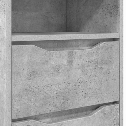 Comodino Grigio cemento 40 x 30 x 467 cm Legno multistrato