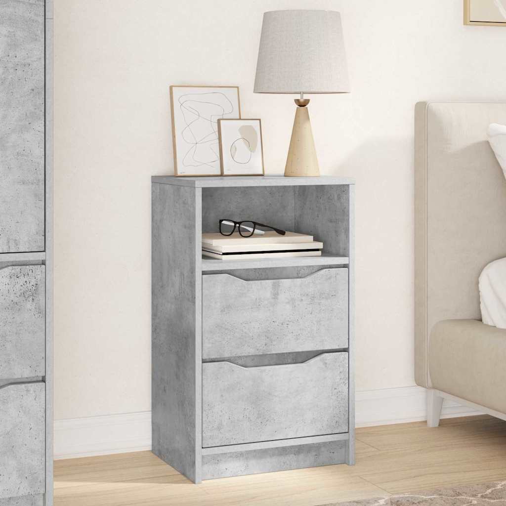 Comodino Grigio cemento 40 x 30 x 467 cm Legno multistrato