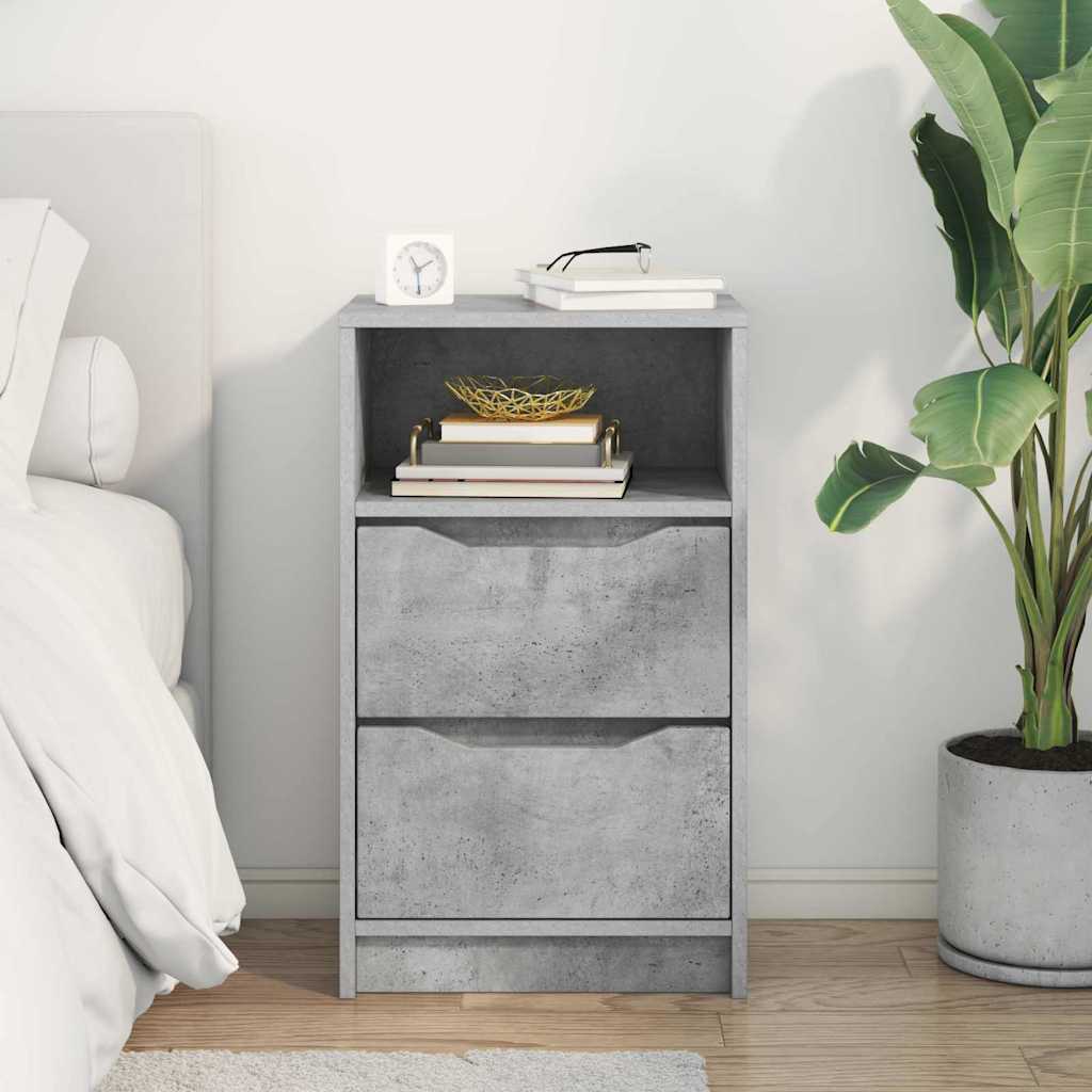 Comodino Grigio cemento 40 x 30 x 467 cm Legno multistrato