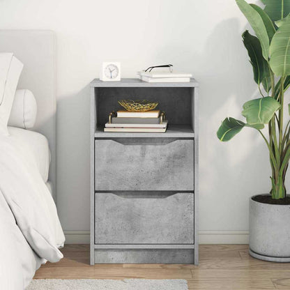 Comodino Grigio cemento 40 x 30 x 467 cm Legno multistrato