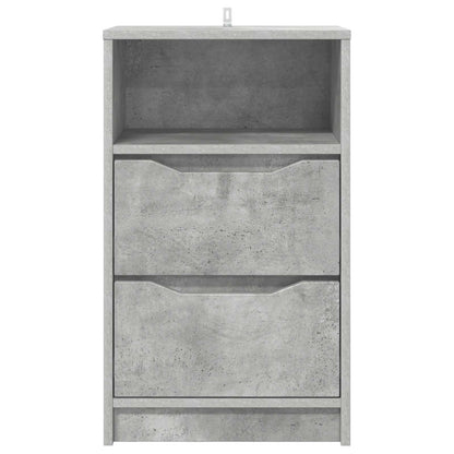 Comodino Grigio cemento 40 x 30 x 467 cm Legno ingegnerizzato