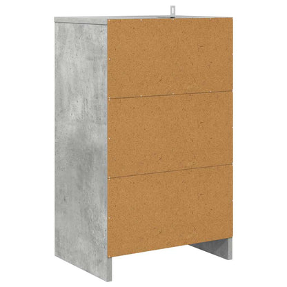 Comodini con cassetto 2 pcs Grigio cemento 40 x 30 x 467 cm | homemem39