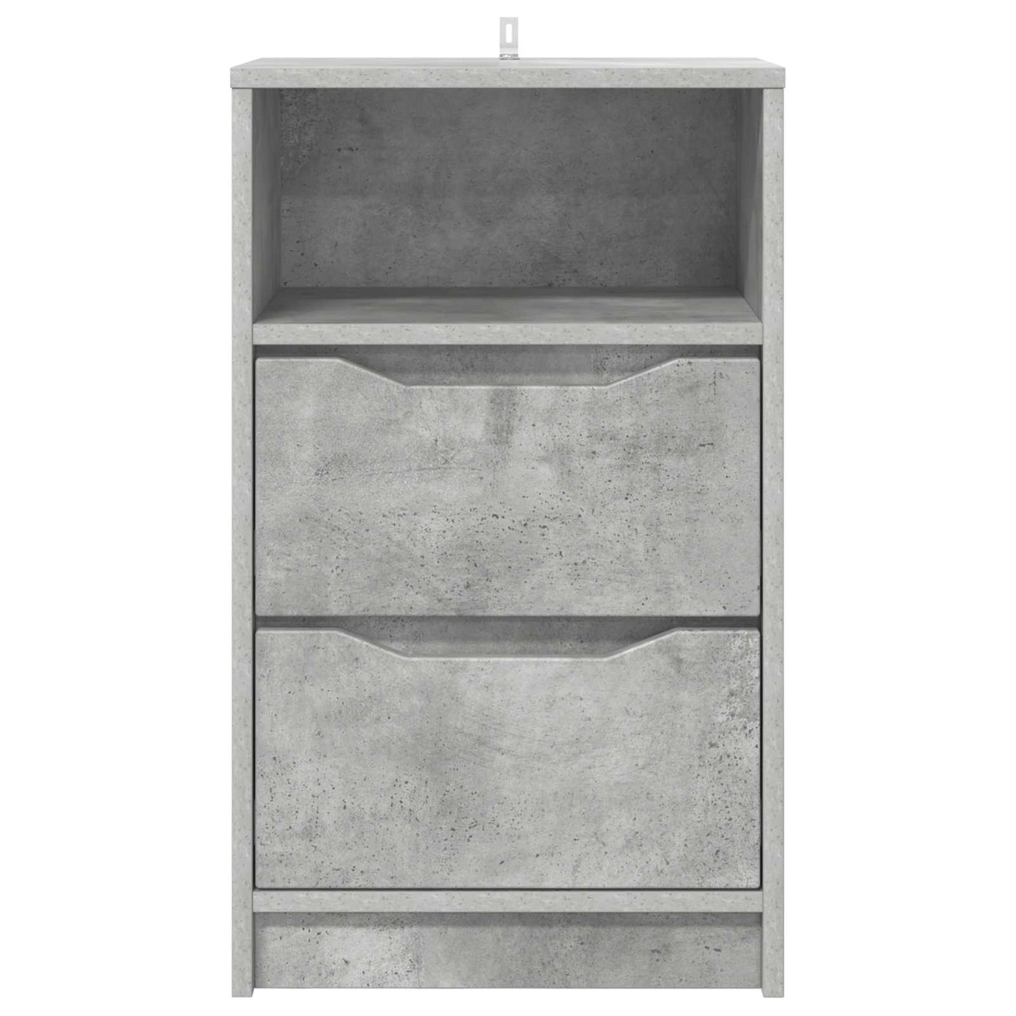 Comodini 2 pz Grigio cemento 40 x 30 x 467 cm