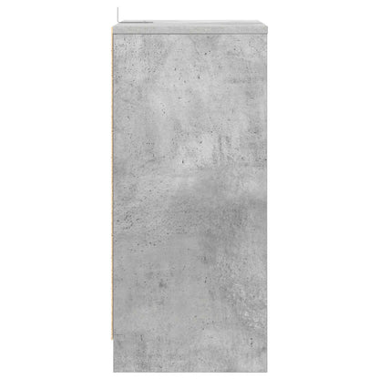 Comodini 2 pz Grigio cemento 40 x 30 x 467 cm