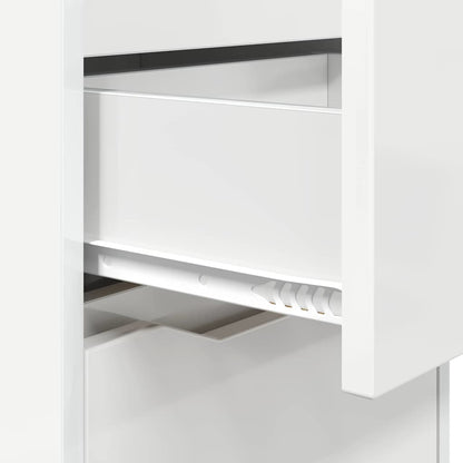 Comodini 2 pcs Bianco Lucido 40 x 30 x 467 cm Legno multistrato | homemem39