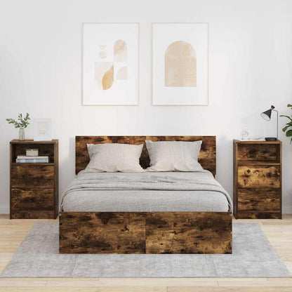 Comodini 2 pcs Rovere fumé 40 x 30 x 467 cm Legno multistrato | homemem39