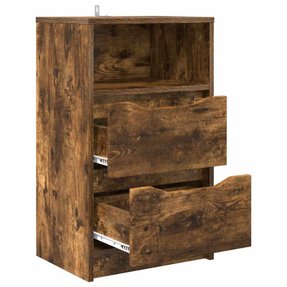 Comodini 2 pcs Rovere fumé 40 x 30 x 467 cm Legno multistrato | homemem39