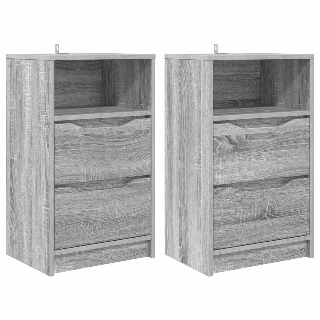 Comodini 2 pcs Grigio Sonoma 40 x 30 x 467 cm Legno multistrato | homemem39