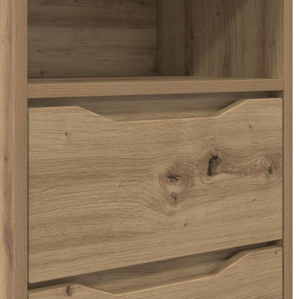 Comodini con cassetto 2 pcs Rovere artigianale 40 x 30 x 467 cm | homemem39