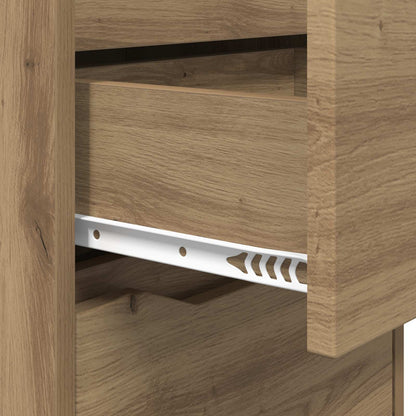 Comodini 2 pz Rovere artigianale 40 x 30 x 467 cm