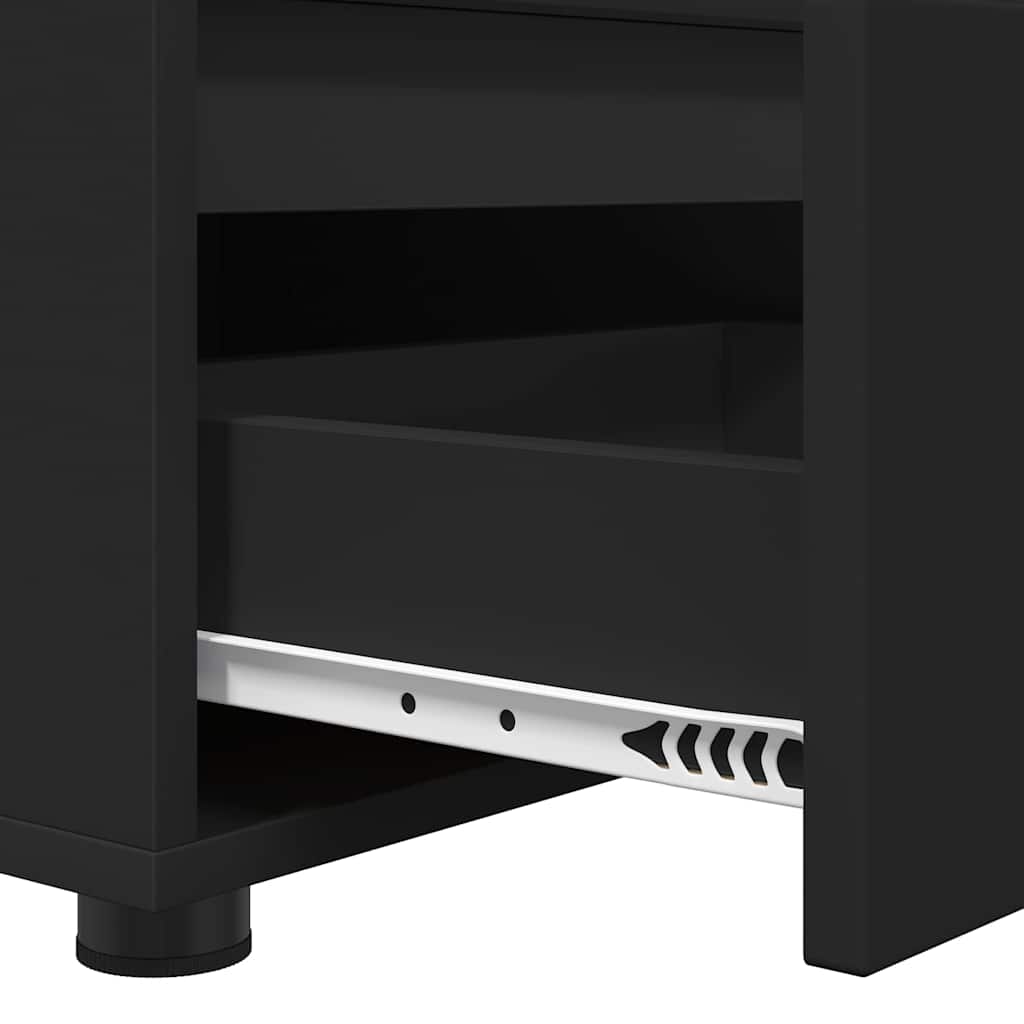 Mobile TV con cassetto Nero 100 x 48 x 43 cm Legno multistrato