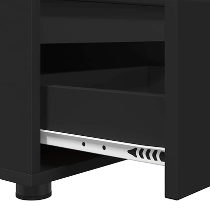 Mobile TV con cassetto Nero 100 x 48 x 43 cm Legno multistrato