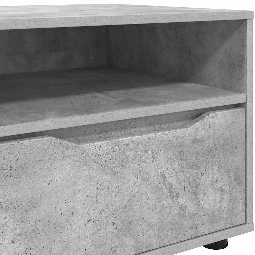 Mobile TV Grigio cemento 100 x 48 x 43 cm Legno multistrato