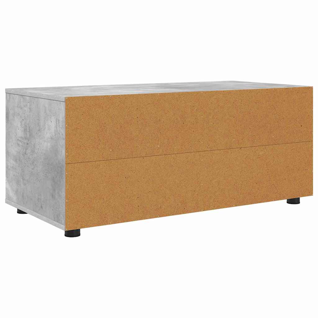 Mobile TV Grigio cemento 100 x 48 x 43 cm Legno multistrato