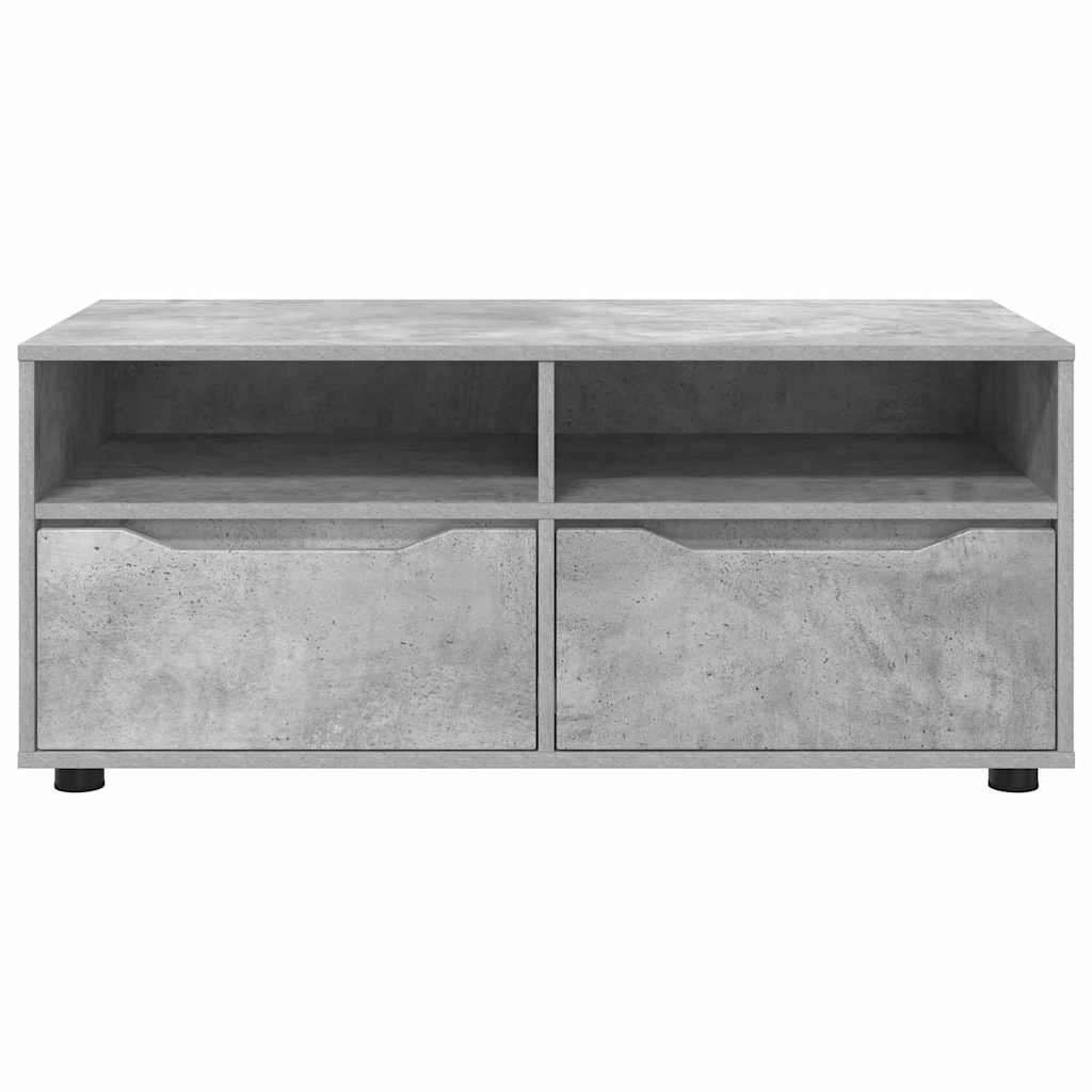 Mobile TV Grigio cemento 100 x 48 x 43 cm Legno multistrato