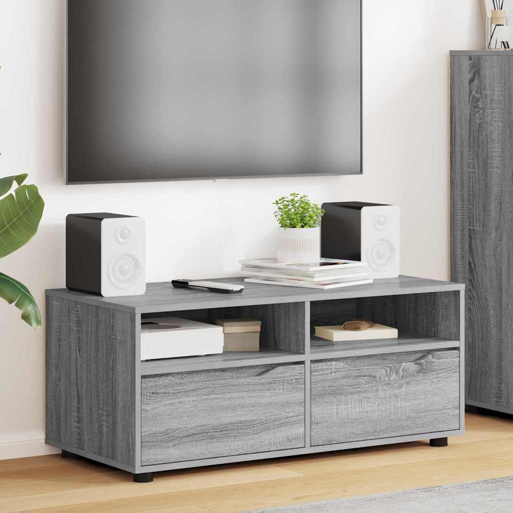 Mobile TV Grigio Sonoma 100 x 48 x 43 cm Legno multistrato
