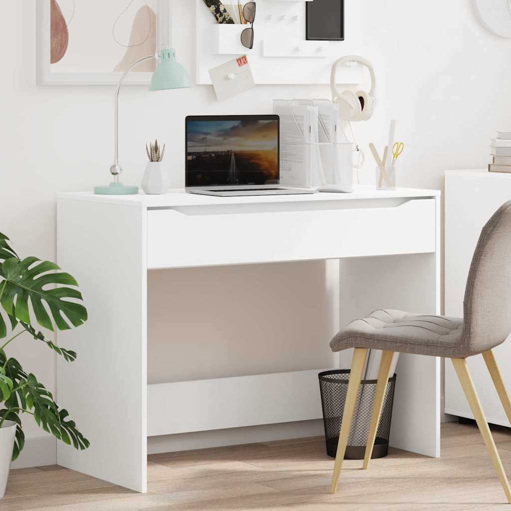 Scrivania Bianco 100 x 50 x 78 cm Legno ingegnerizzato | homemem39