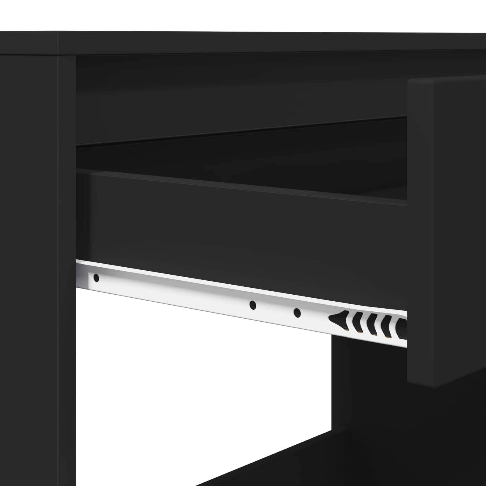 Scrivania Nero 100 x 50 x 78 cm Legno ingegnerizzato | homemem39