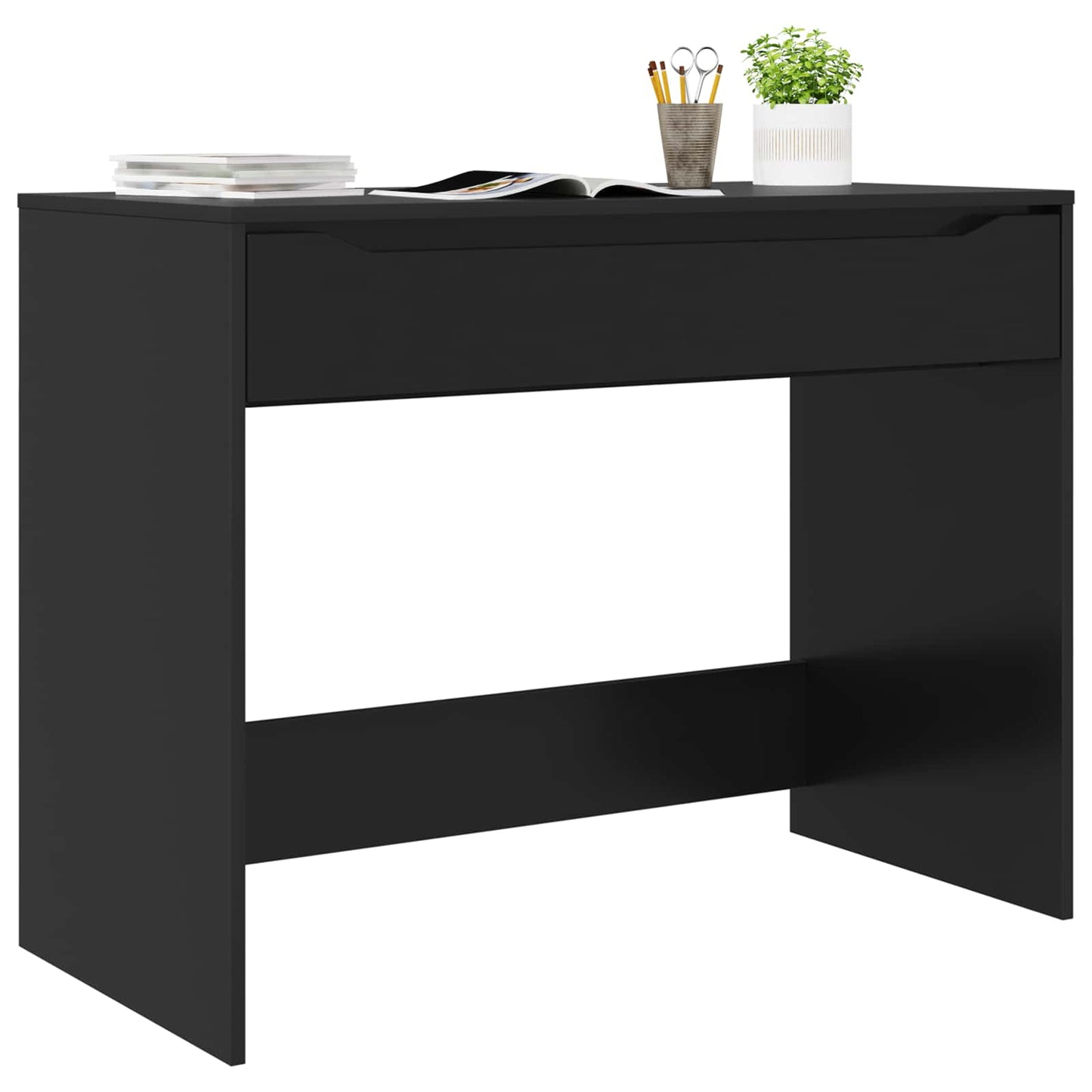 Scrivania Nero 100 x 50 x 78 cm Legno ingegnerizzato