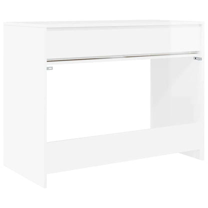Scrivania Bianco Lucido 100 x 50 x 78 cm Legno ingegnerizzato | homemem39