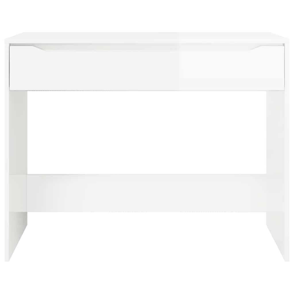 Scrivania Bianco Lucido 100 x 50 x 78 cm Legno ingegnerizzato | homemem39