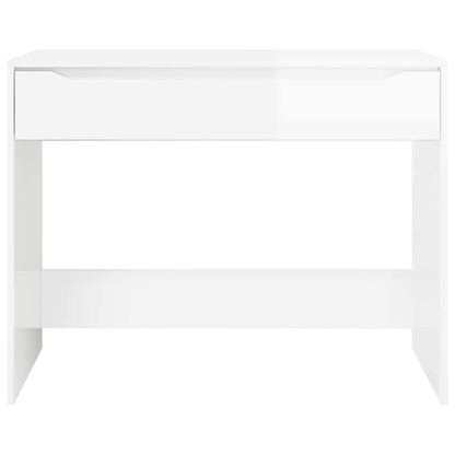 Scrivania Bianco Lucido 100 x 50 x 78 cm Legno ingegnerizzato | homemem39