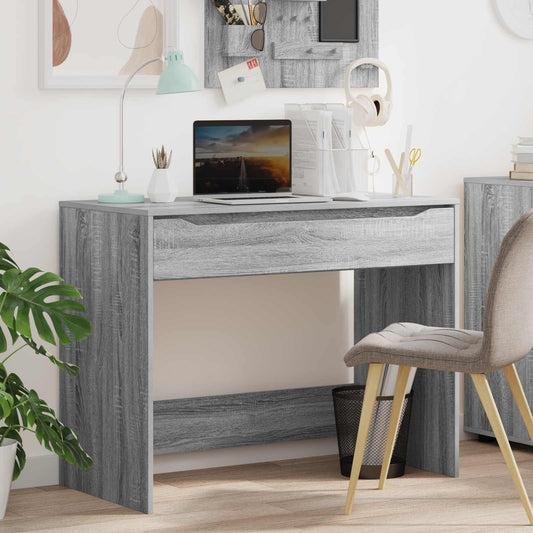 Scrivania Sonoma grigia 100 x 50 x 78 cm Legno ingegnerizzato