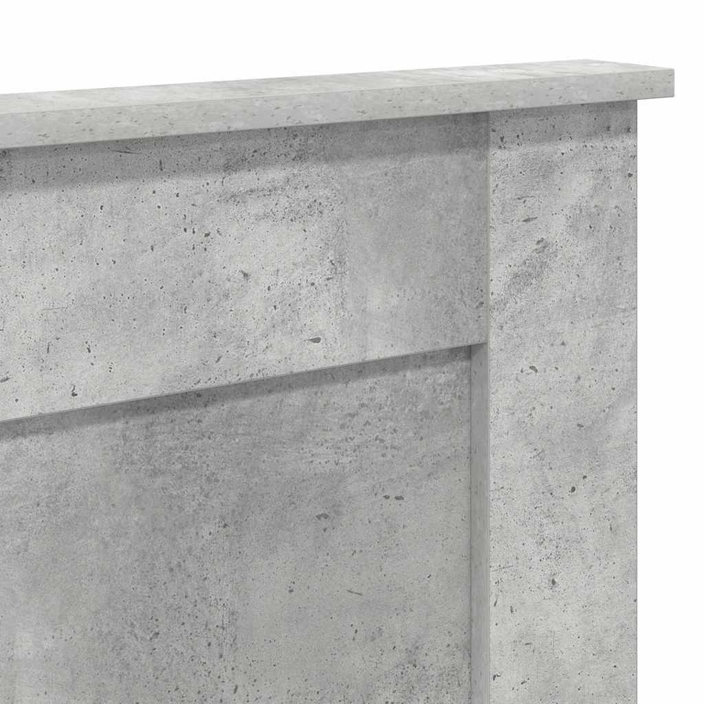 Testiera con testiera Grigio cemento 180 cm Legno multistrato