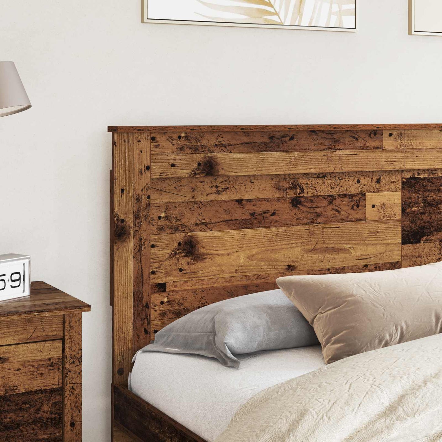 Testiera con testiera Legno vecchio 180 cm Legno multistrato