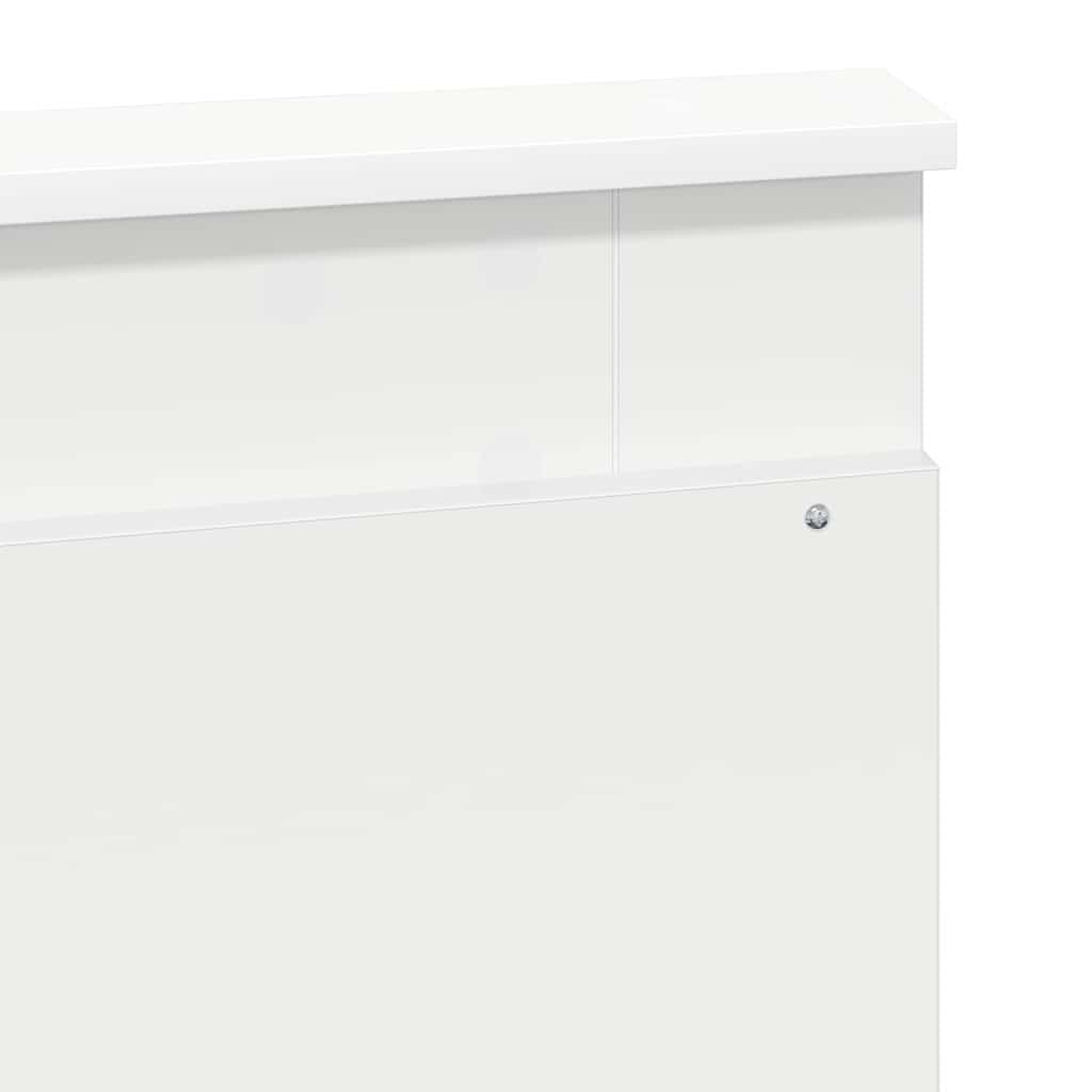 Testiera con testiera Bianco 160 cm Legno multistrato