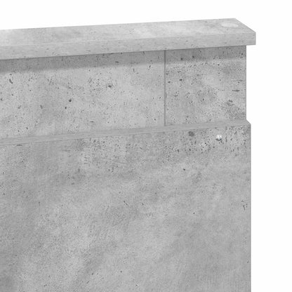 Testiera con testiera Grigio cemento 150 cm Legno multistrato | homemem39