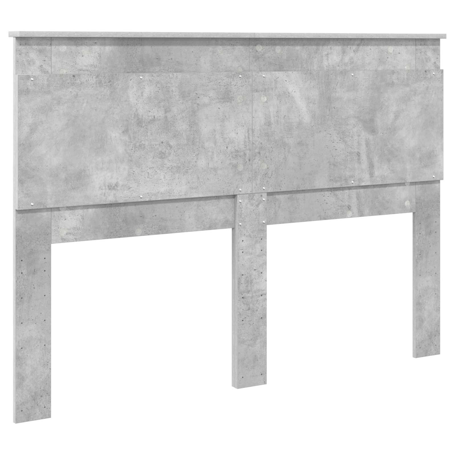 Testiera con testiera Grigio cemento 140 cm Legno multistrato | homemem39