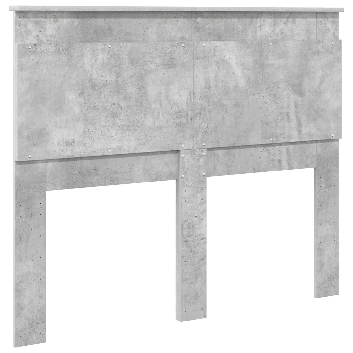 Testiera con testiera Grigio cemento 135 cm Legno multistrato