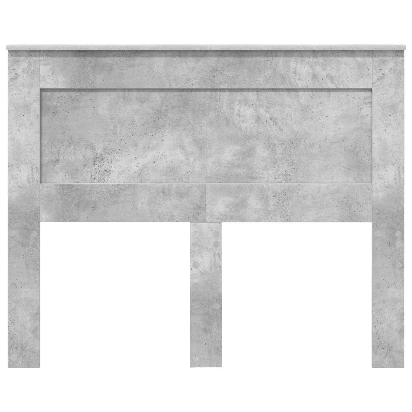 Testiera con testiera Grigio cemento 135 cm Legno multistrato