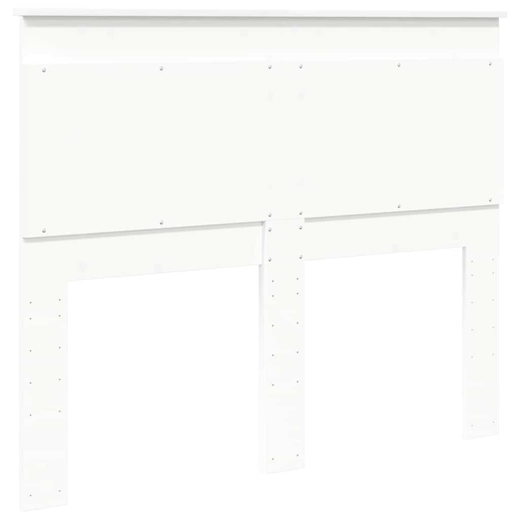 Testiera con testiera Bianco 120 cm Legno multistrato