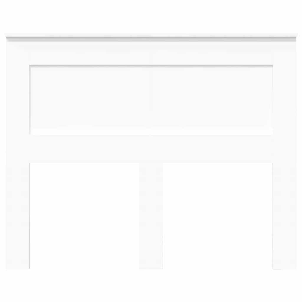 Testiera con testiera Bianco 120 cm Legno multistrato