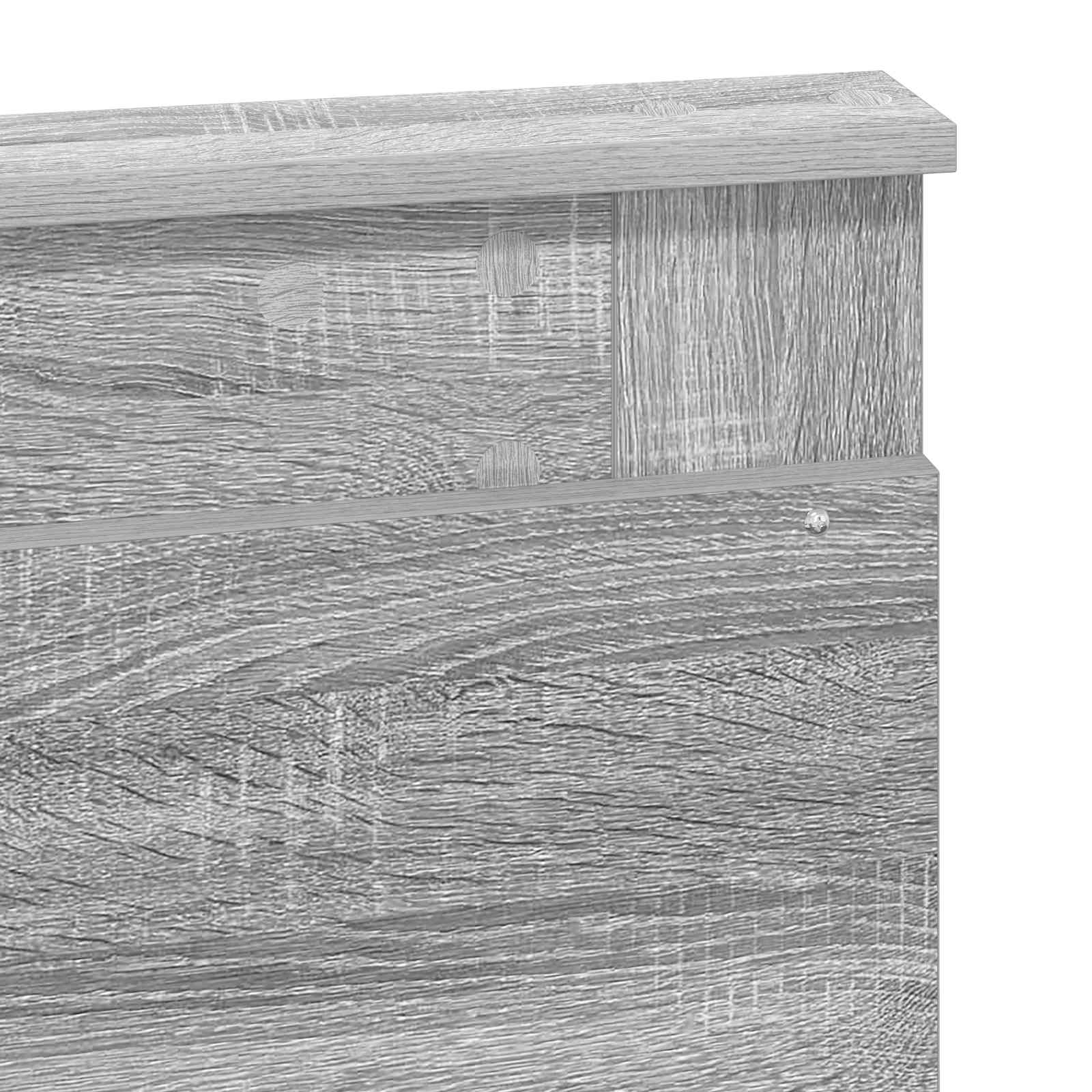 Testiera con testiera Grigio Sonoma 120 cm Legno multistrato | homemem39