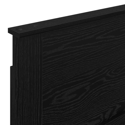 Testiera con testiera Rovere Nero 90 cm Legno multistrato