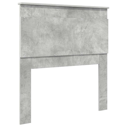 Testiera con testiera Grigio cemento 90 cm Legno multistrato | homemem39